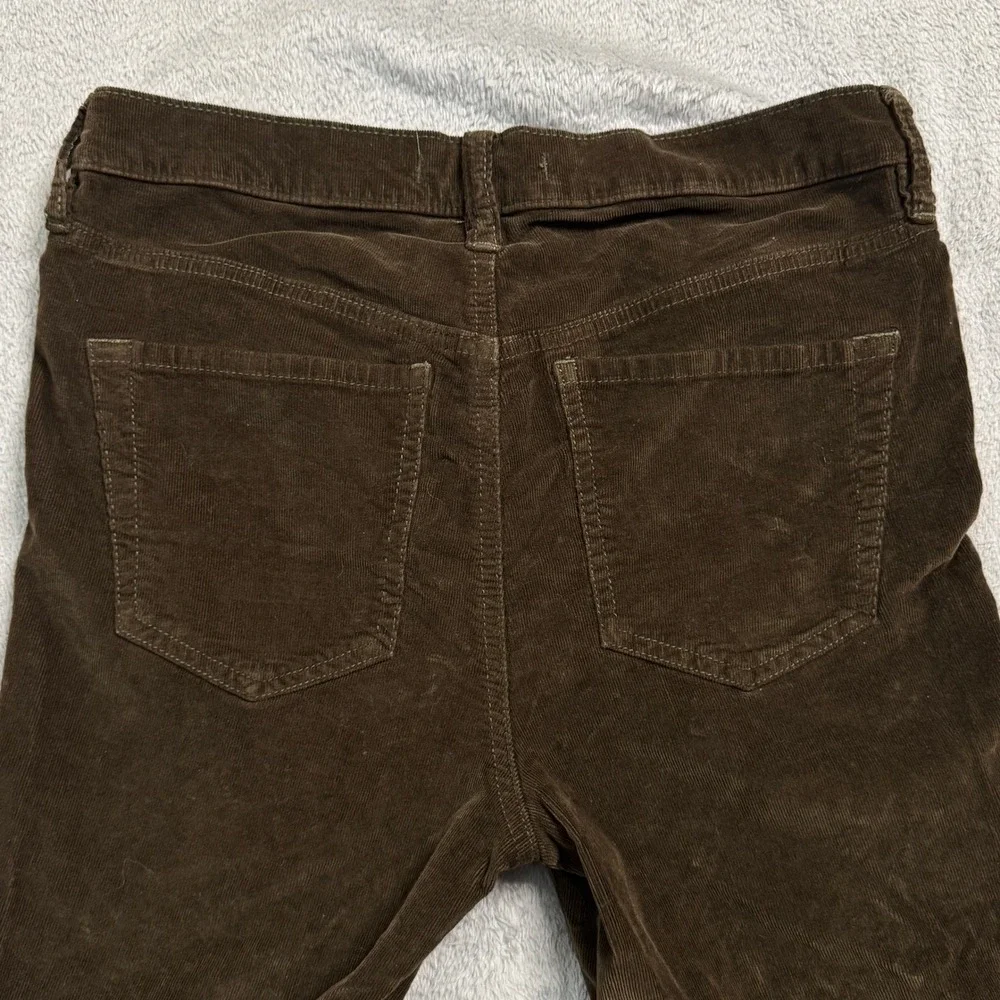Free‎ People Brown Corduroy Button Fly Cropped Jeans Women's Tag Size 28